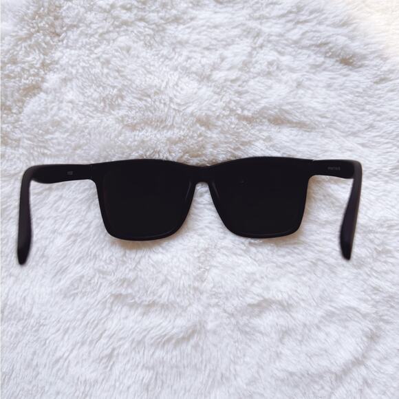 Otto Black Angular Frame Sunglasses - Picture 8 of 11